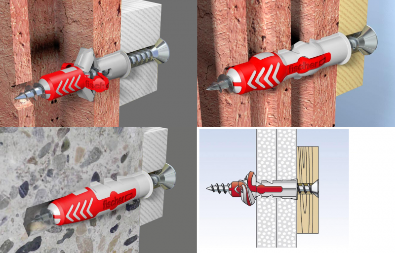 Tasselli Duopower Fischer Variante Diametro Pezzi