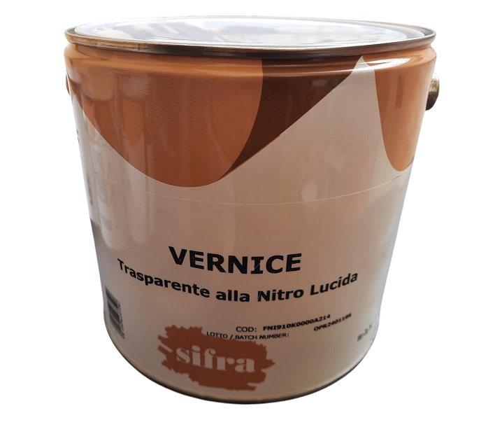 Vernice nitro trasparente lucida da 2.5 Lt Sifra