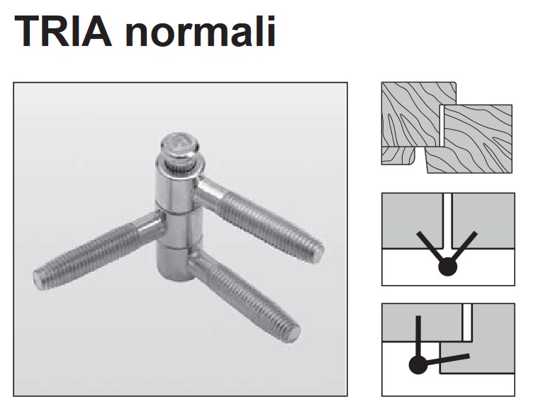 Cerniera TRIA da 14 bronzata E001401402 AGB