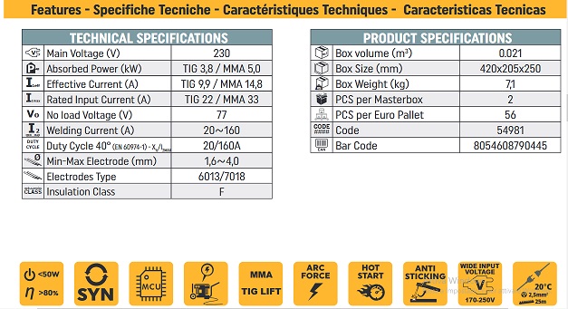 Saldatrice Caterpillar DZ 1600 da 160 Amp 