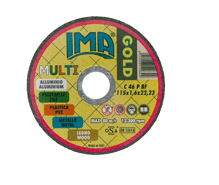 Disco abrasivo IMA gold  da 115 spessore 1.6 mm   