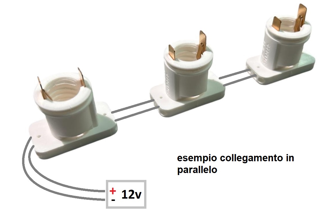 Lampadine a Led E14 12/14 V per telai luminarie vari colori 