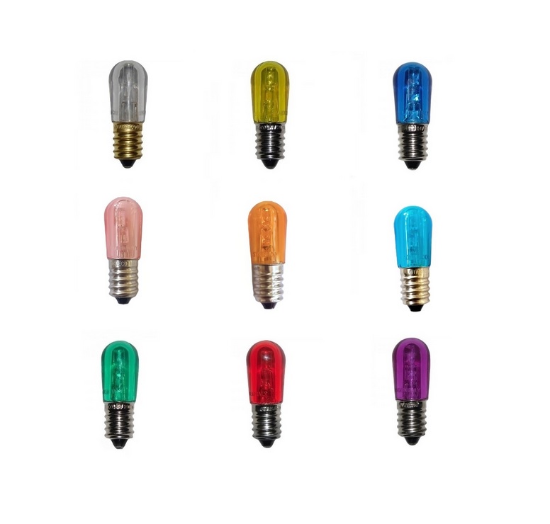 Lampadine a Led E14 12/14 V per telai luminarie vari colori 