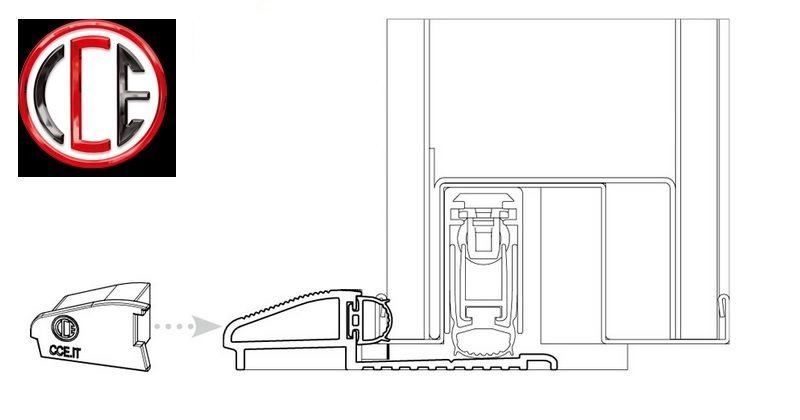 Generico Soglia Antipioggia Drenante in Alluminio Pavimento per Porte e  Infissi ULISSE : : Fai da te
