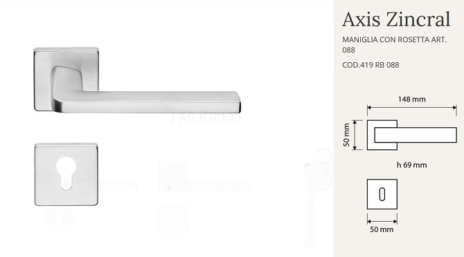 Maniglia Axis cromosat Cali 