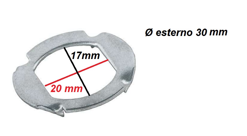 Rondelle 4 punte per lucchettabili 