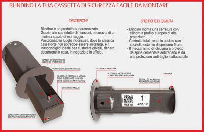 Cassaforte mini blindino 