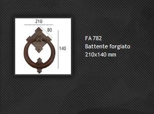 Battente FA782 ferro forgiato