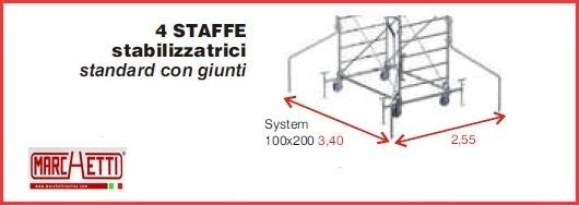 Telai 100x200 per tele - Standard in Legno - Profilo Telaio 2 cm