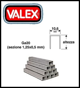 Punti metallici per graffettatrice manuale Valex 1455528 - 1455533